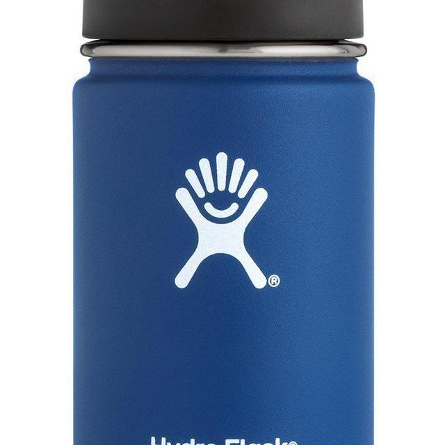 Hydro Flask 12 oz Travel Coffee Flask | Stainless Steel & Vacuum Insulated | Wide Mouth with Hydro Flip Cap | Cobalt