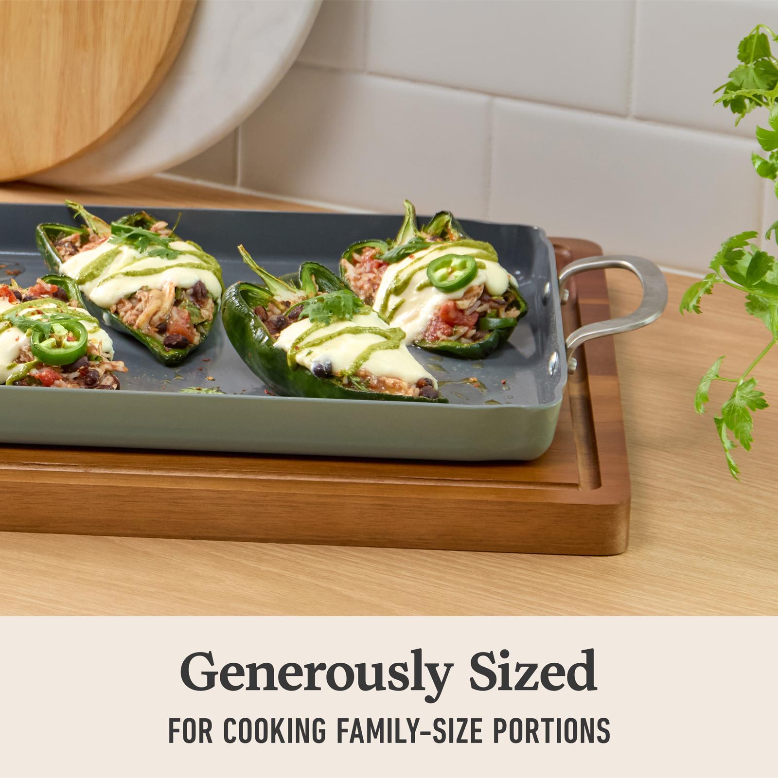 Calphalon, Ceramic Nonstick Double Stovetop Griddle | Zola