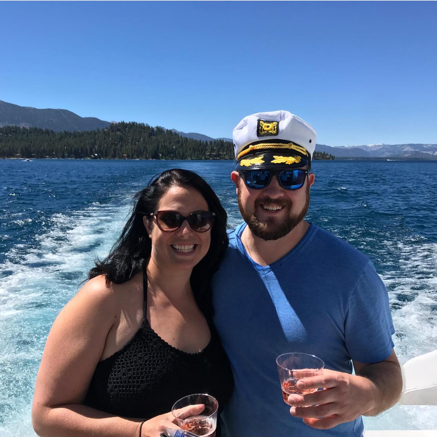 Allie's 30th on Lake Tahoe and Nick's inaugural use of the sailor cap...many more to come.