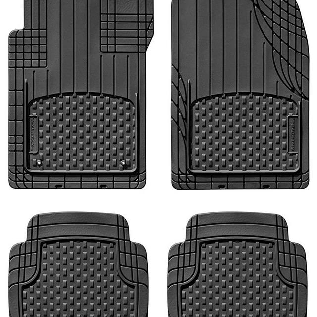 WeatherTech Universal Trim to Fit All Weather Floor Mats for Car, SUV, Automotive Vehicle - 4-Piece Set Black