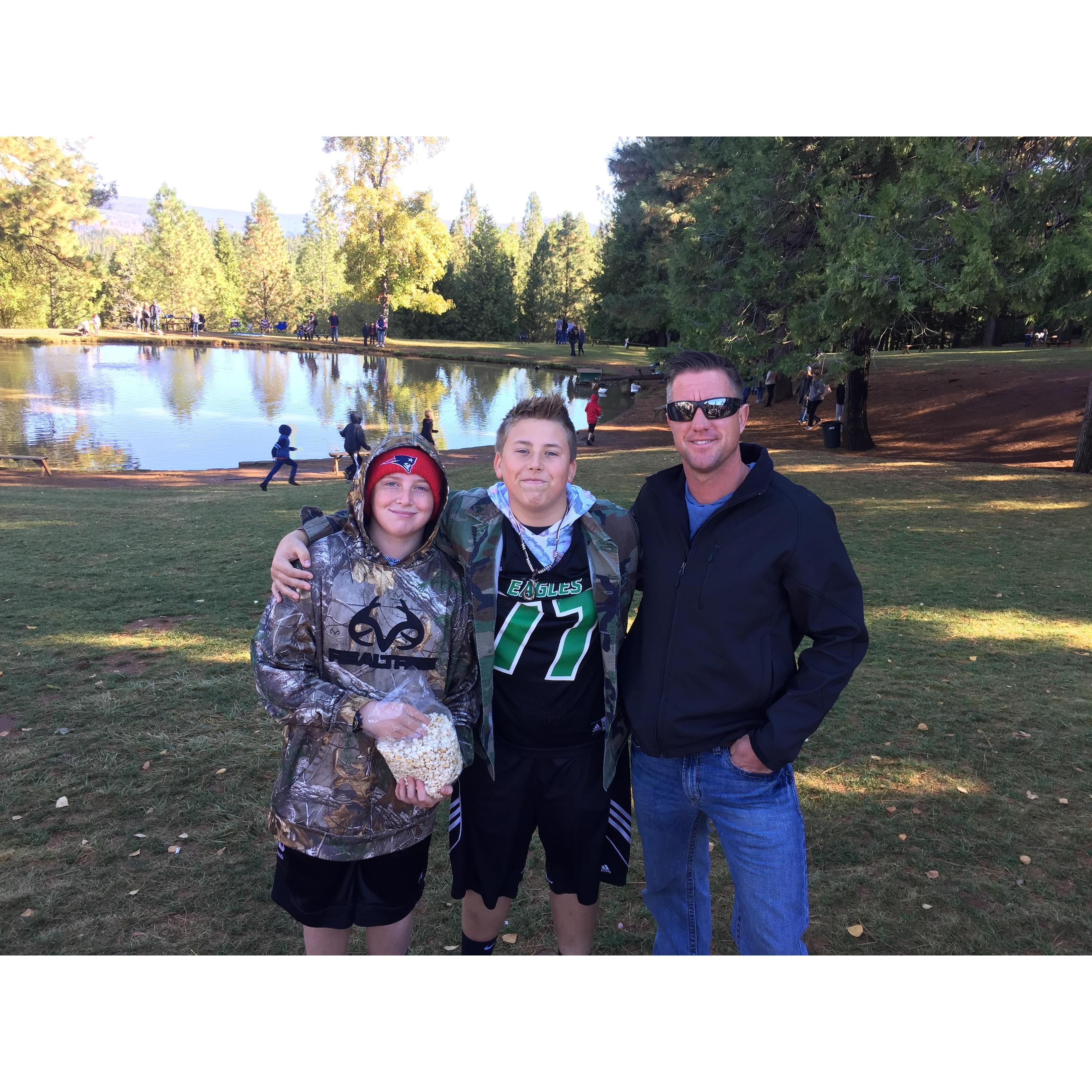 Apple Hill with all the kids