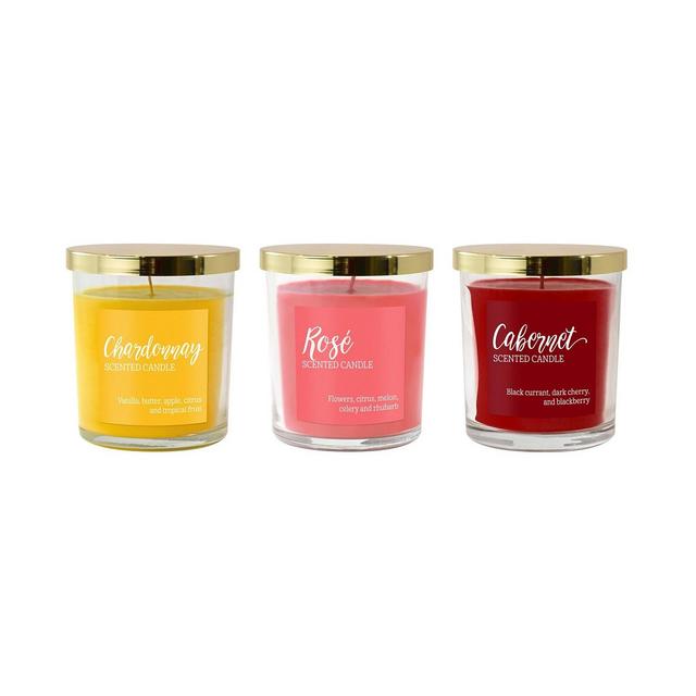 LumaBase Scented Candles- Wine Collection- Set of 3