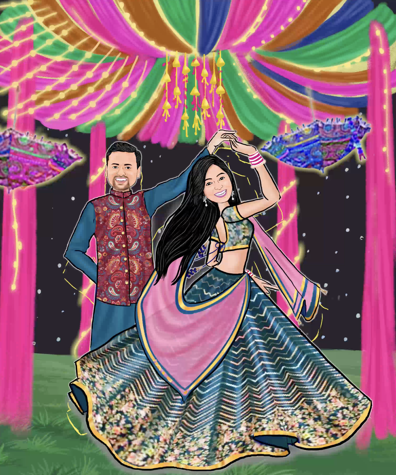 The Wedding Website of Virali Shah and Krutarth Soni