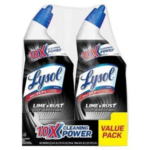 Lysol Toilet Bowl Cleaner with Lime and Rust Remover - 2 Count