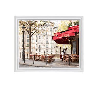 Mornings on Ile St Louis Framed Print by Rebecca Plotnick, 20 x 16", Ridged Distressed Frame, White, No Mat