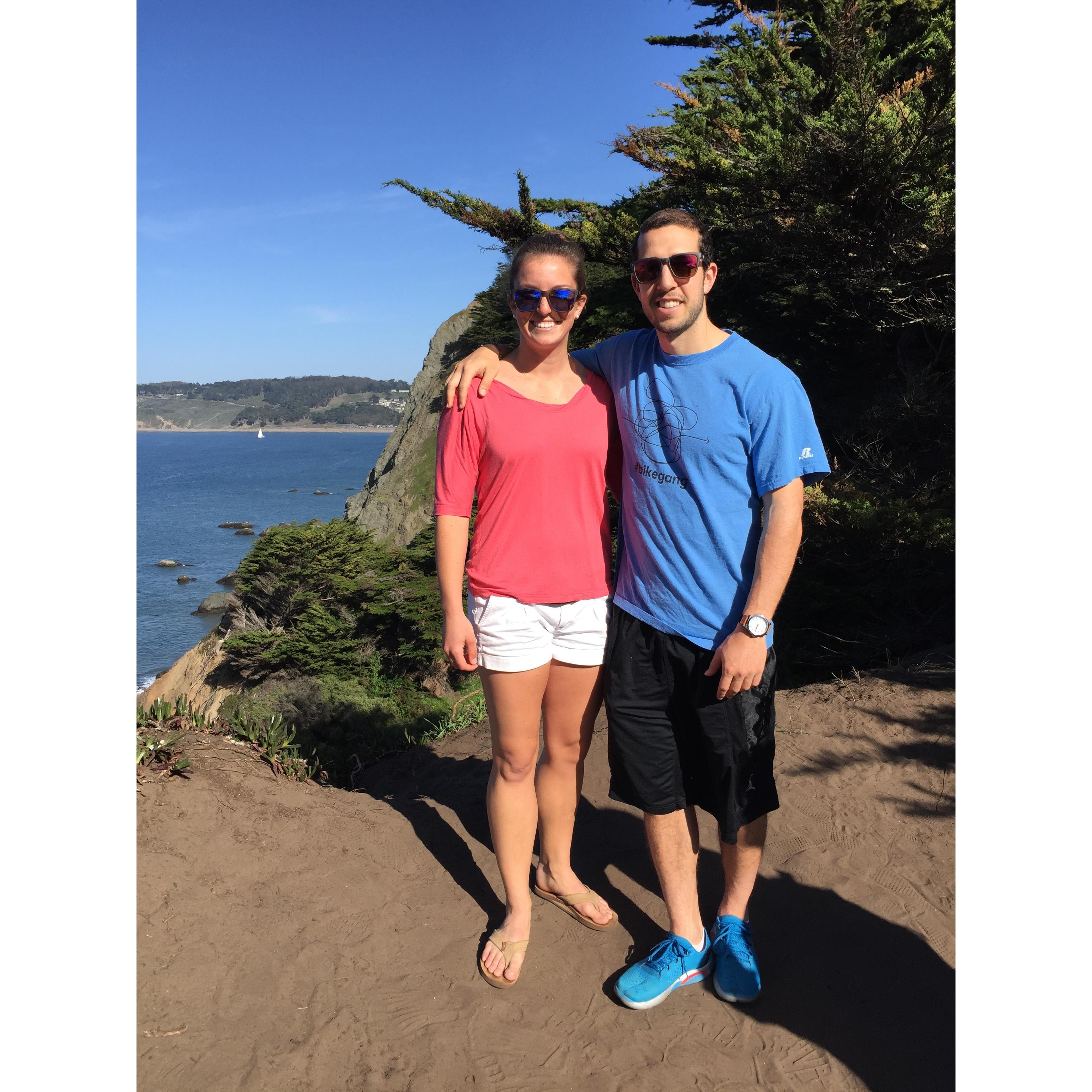 the early days when kate lived in the Presidio of San Francisco and we would walk the trails at Lands End