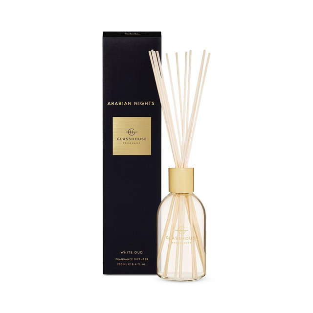 Glasshouse Fragrances Arabian Nights Reed Diffuser, 8.4 oz.