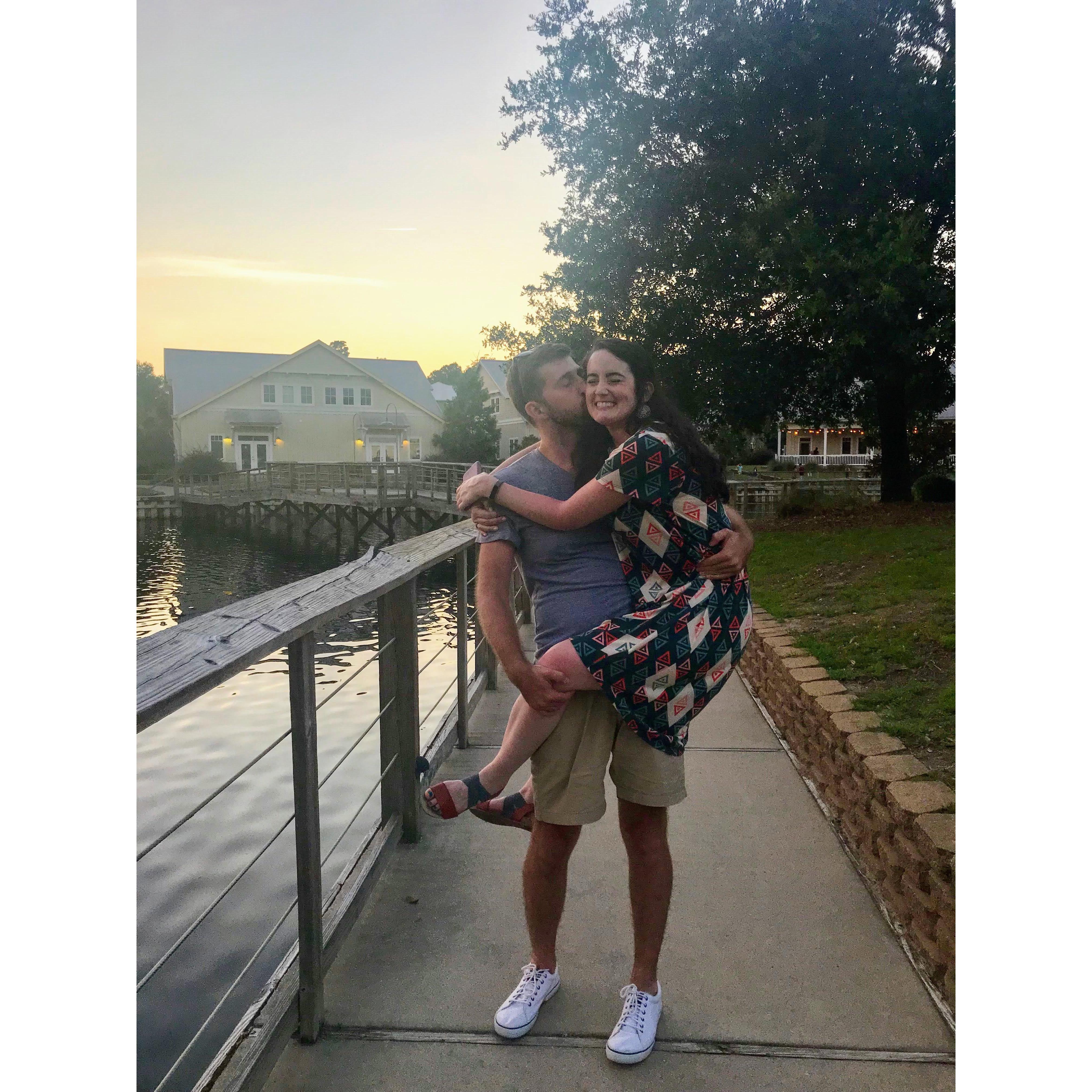 Our first year in South Carolina together.