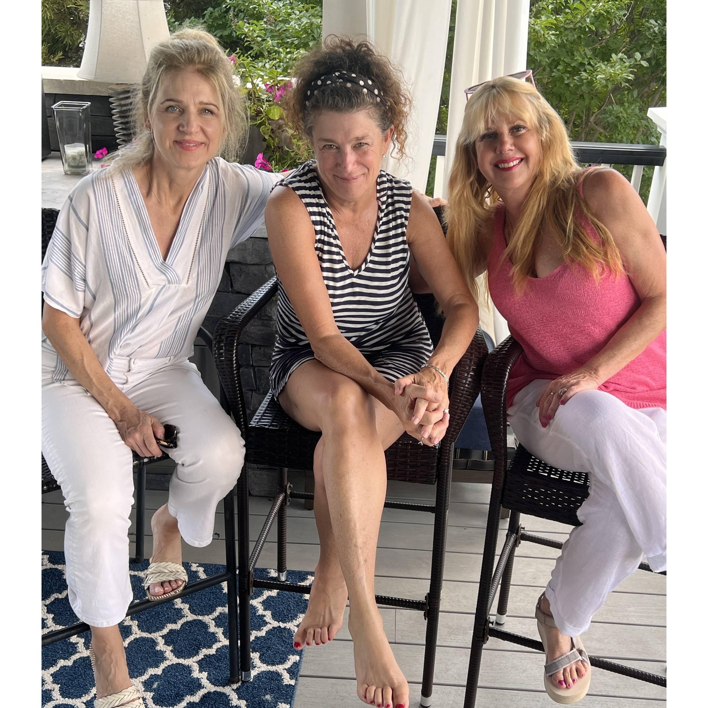 College roommates, Luanne, Marcia & donna 76-79  Wedding Party Weekend, July 2022