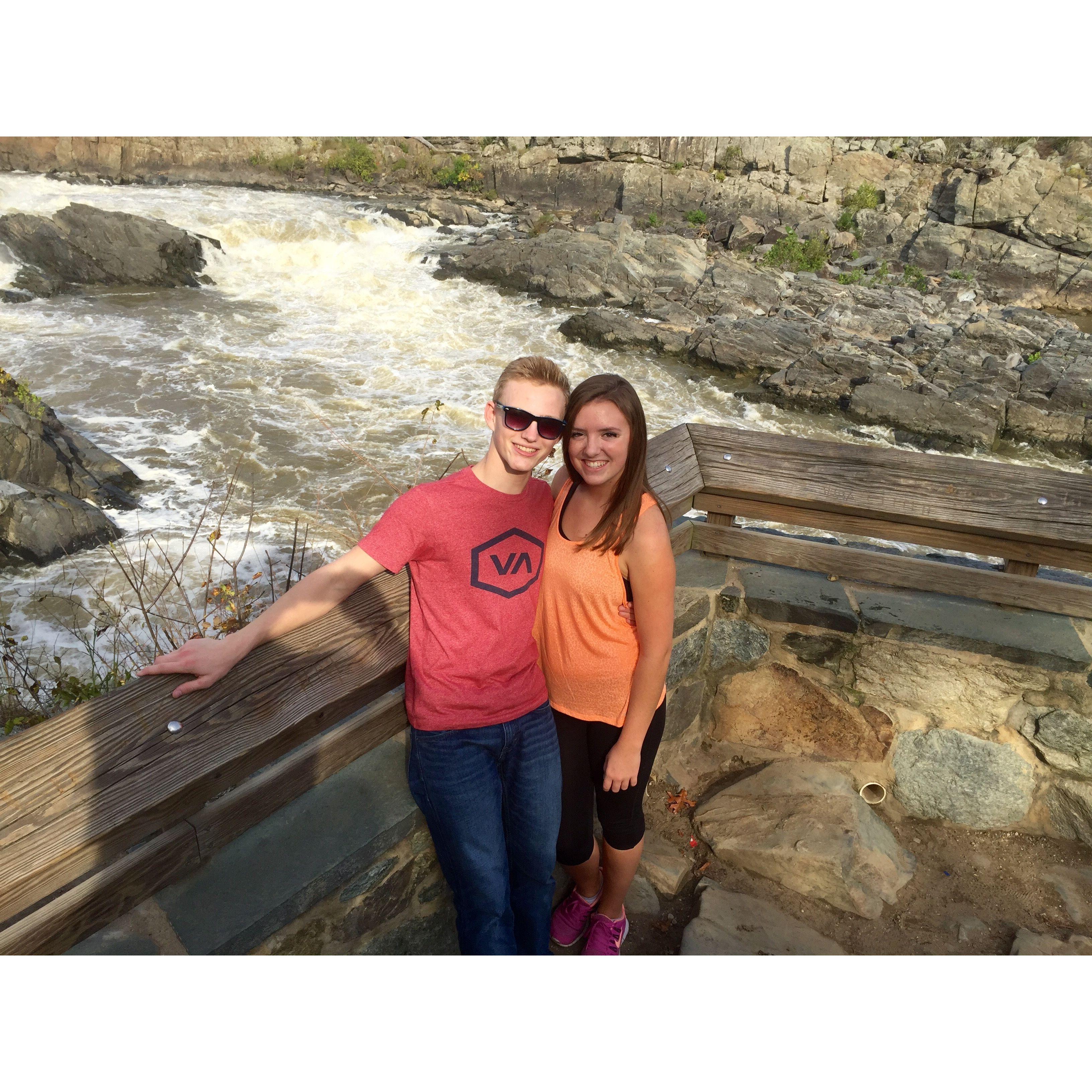 Our first date at Great Falls
