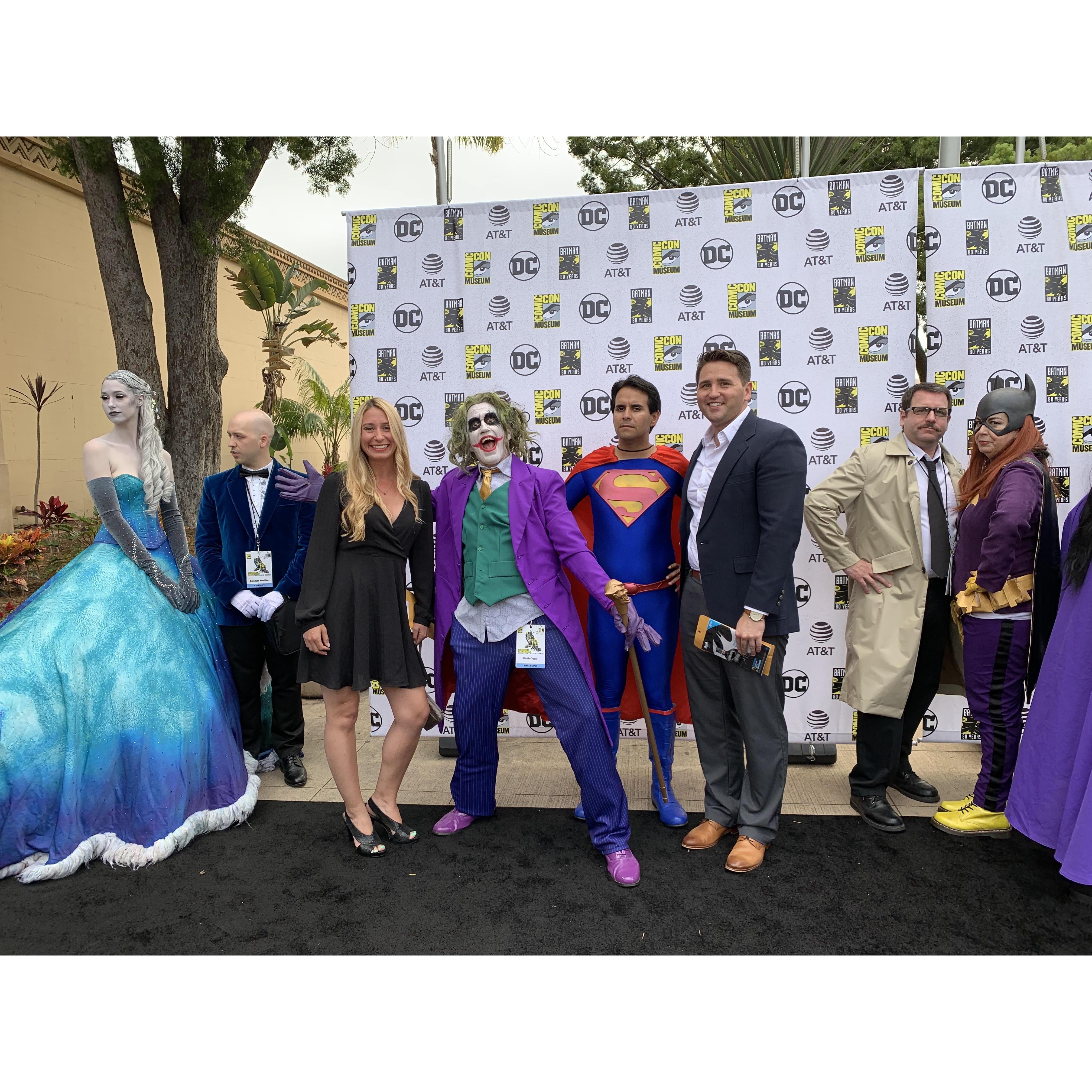 Comic Con San Diego.  Comic Con Hall of Fame Museum celebrating their first inductee (and Bryce's favorite) Batman!