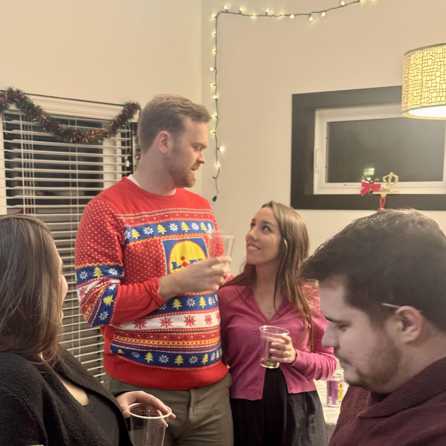 Celebrating our engagement in Minnestoa with Jonathan's Twin Cities friends! (Thanks, Greg, for hosting!)