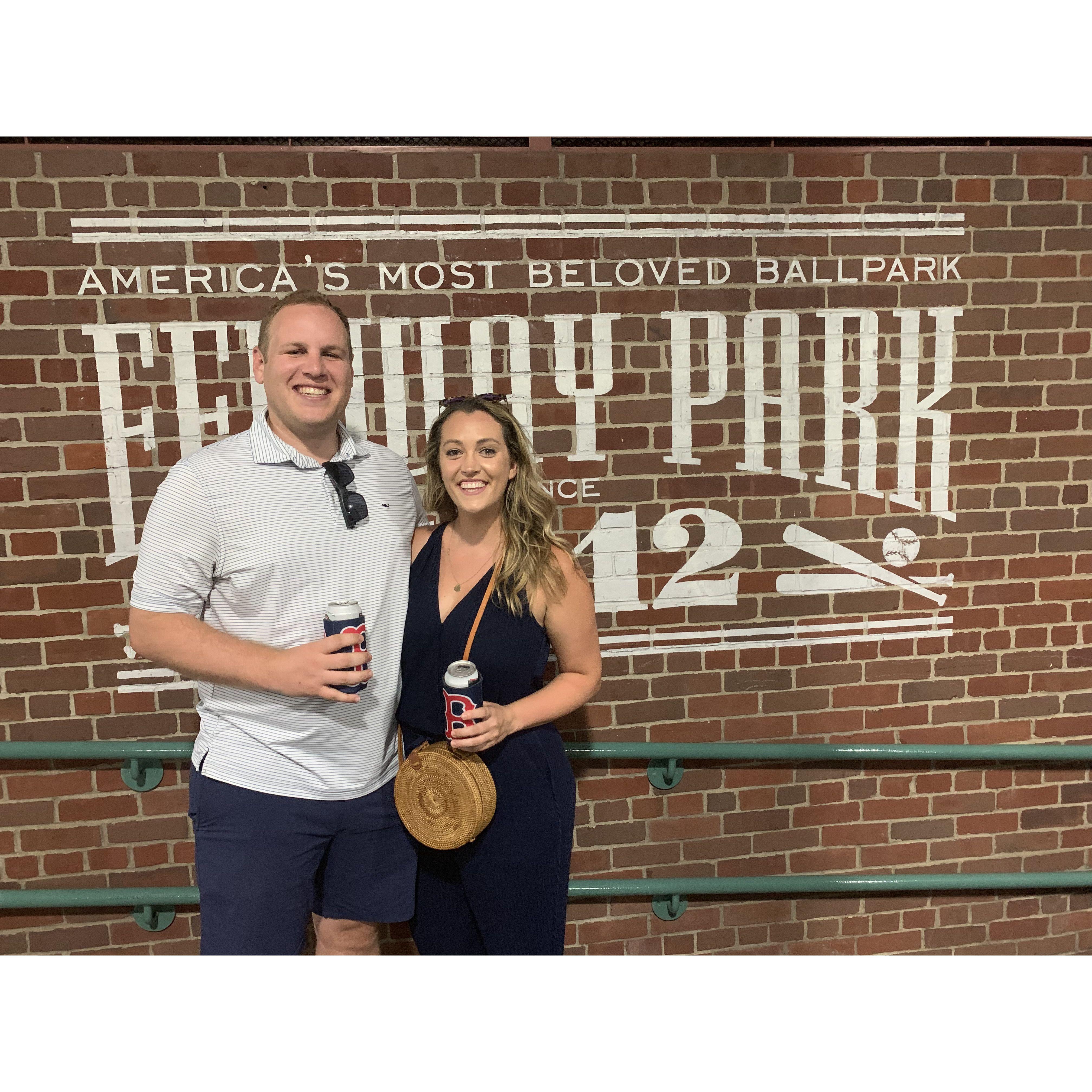 Our first time at Fenway!