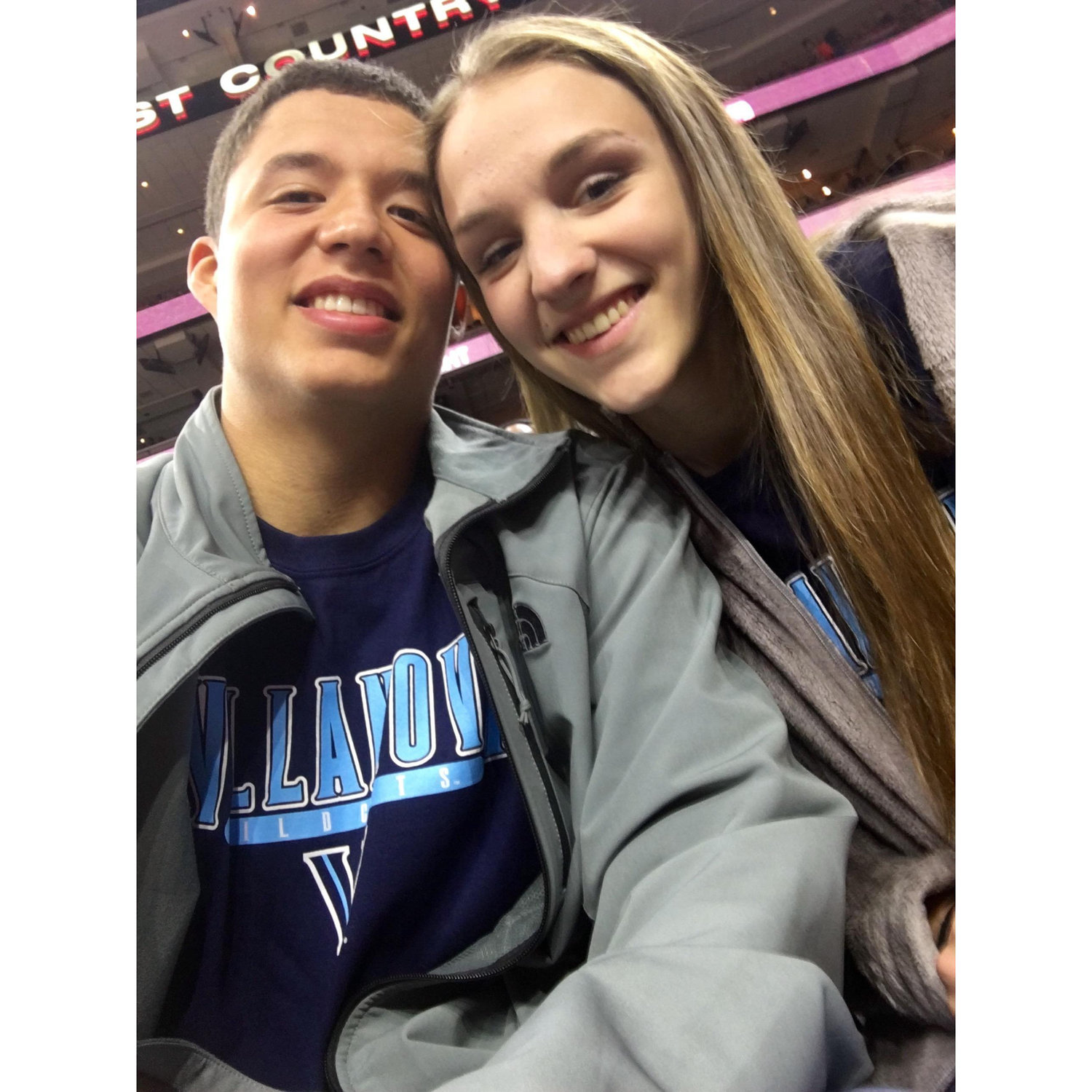 The night of the 76ers promposal (that almost disappeared before we saw it!)