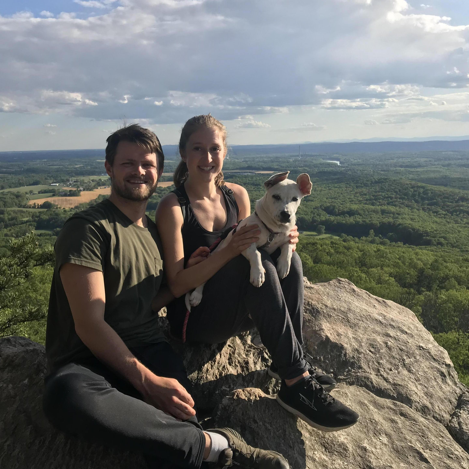 Honey's first hike up Sugarloaf Mt!
