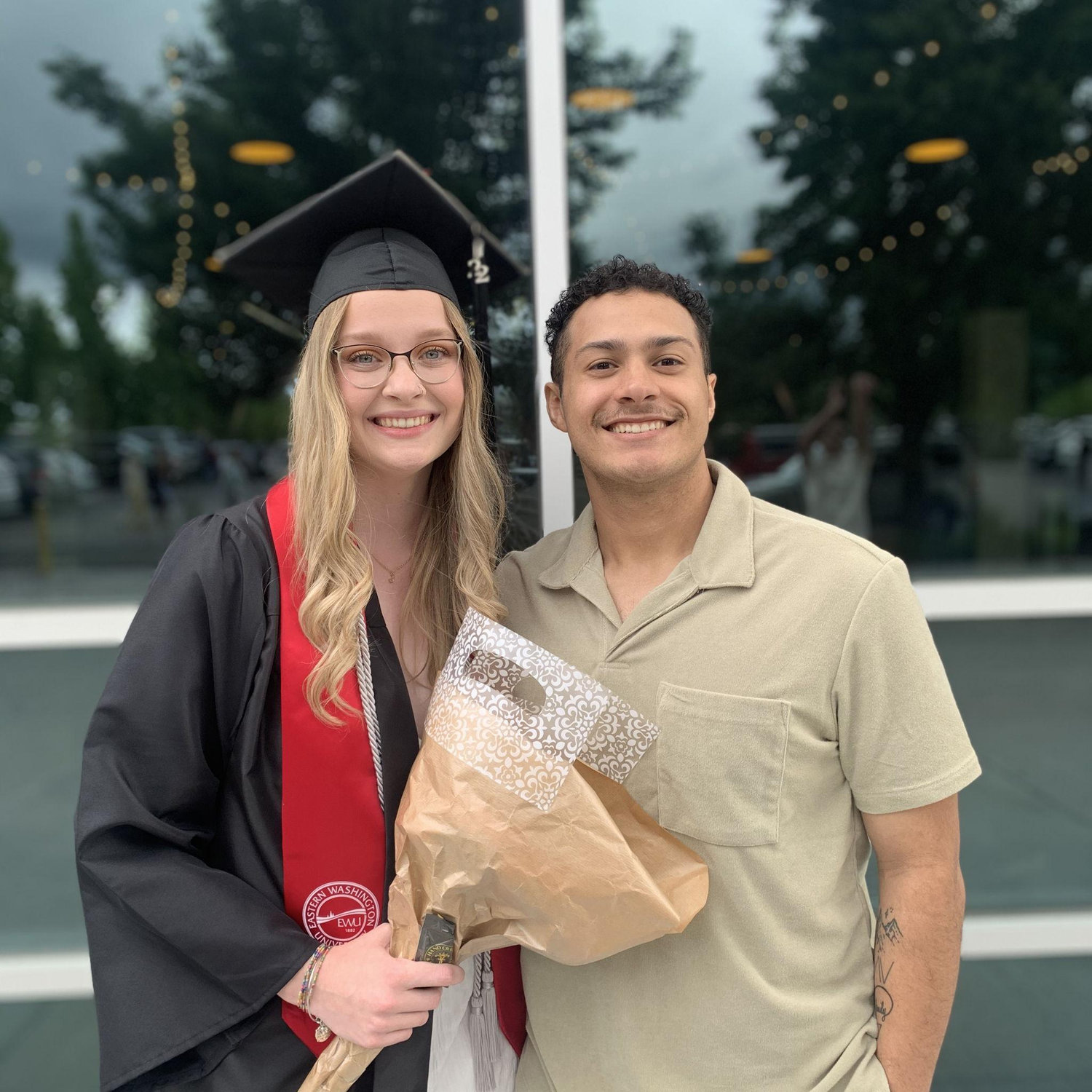 June 2022: Kaitlyn’s college graduation. I can’t thank Jevon enough for supporting me during my last year of school.