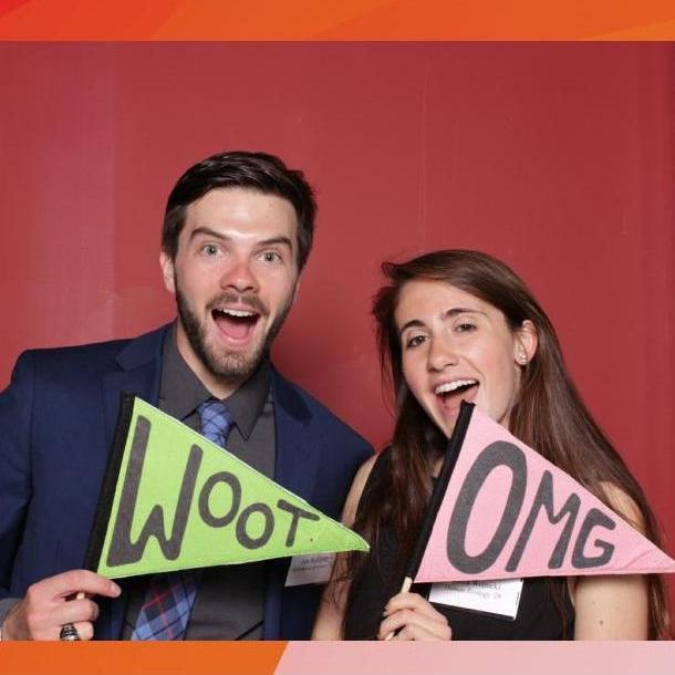 photo booth at the human ecology senior celebration, 2018