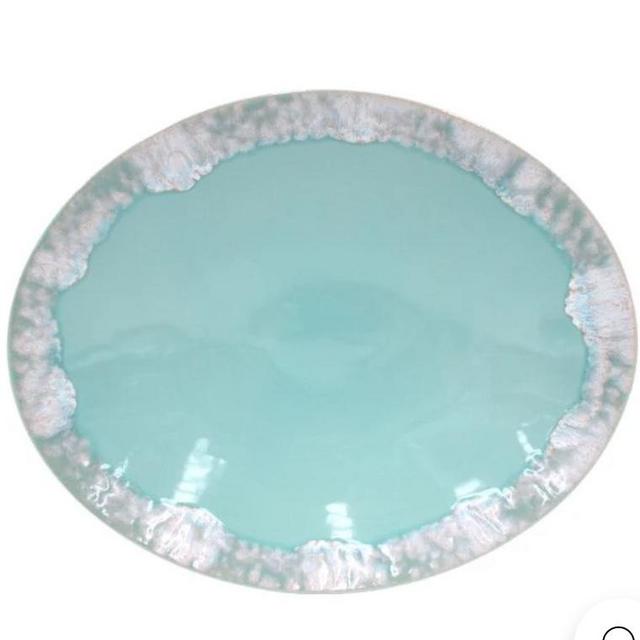 Casafina Taormina Fine Stoneware Serving Plate (Aqua)