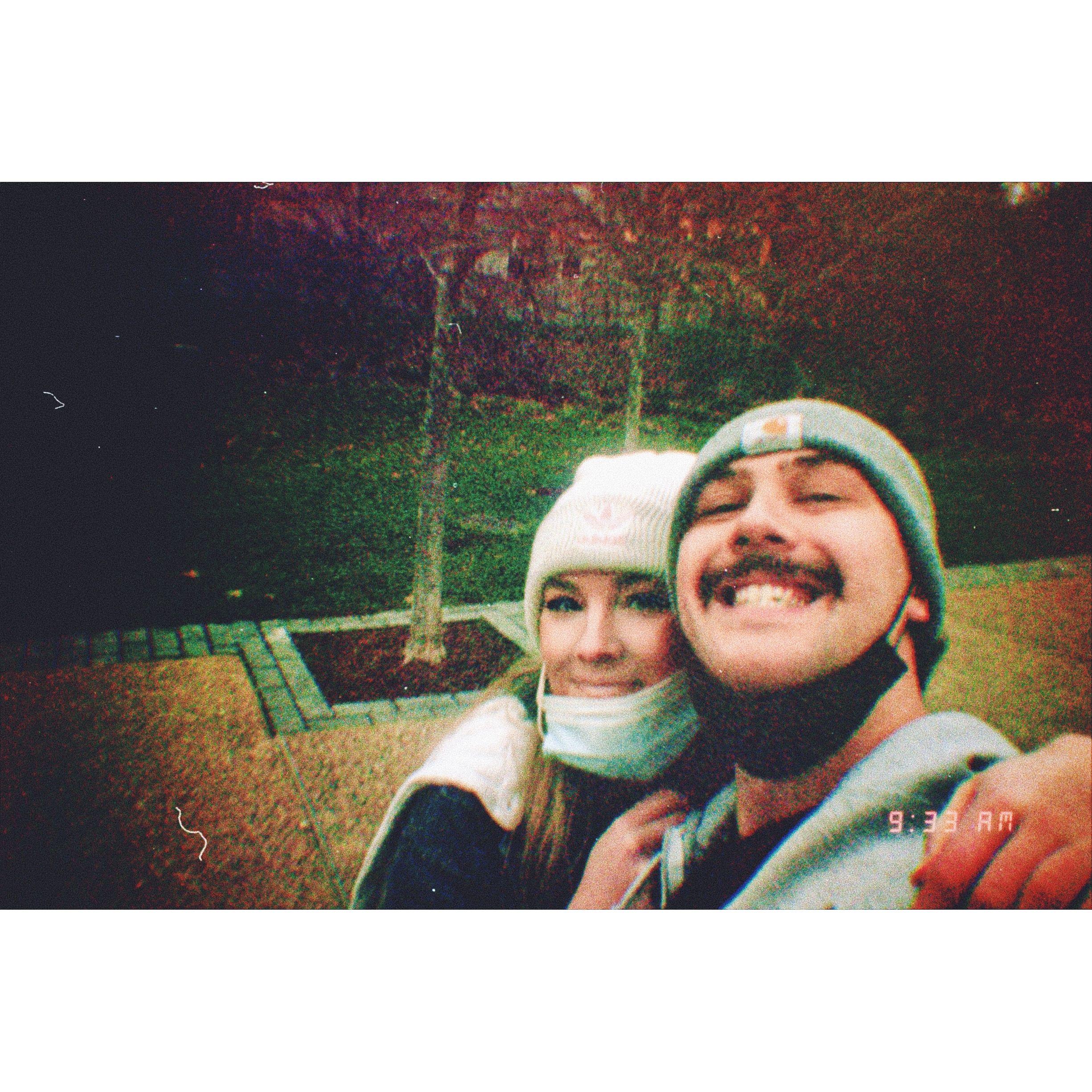 On our first trip together to drive to Raleigh, NC - December 2020 - Our first "I Love You's" on this trip.