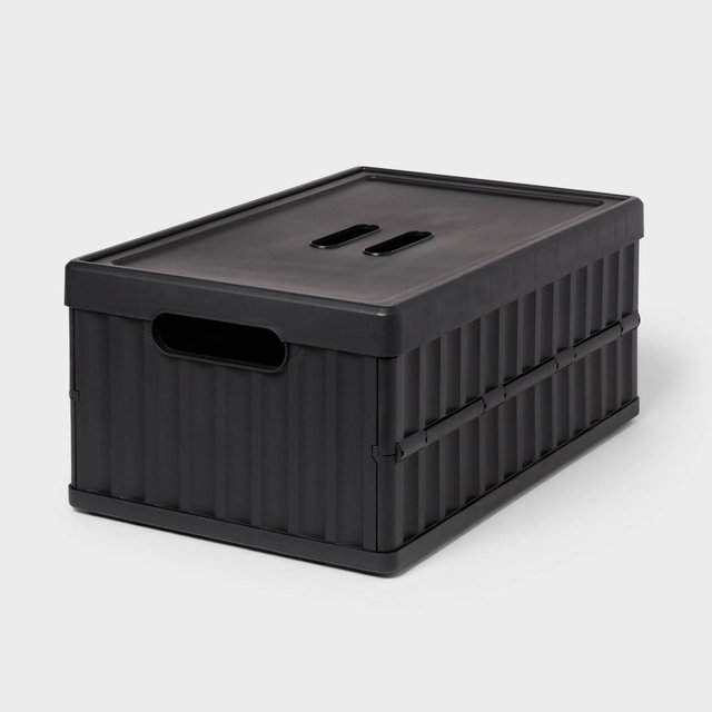 Easy Assembly Hard Sided Bins Black Bellyband - Brightroom™