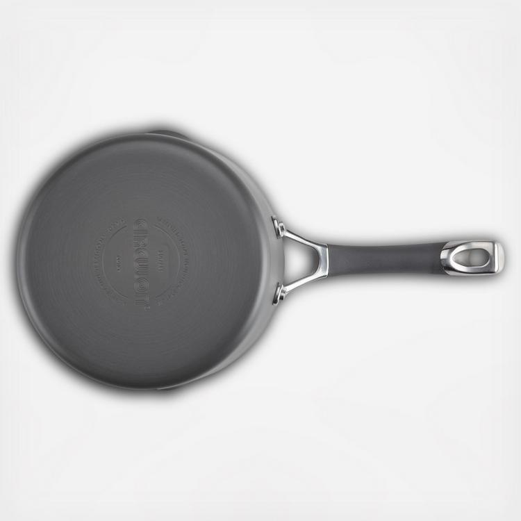 Circulon Momentum Stainless Steel Sauce Pan/Saucepan with Steamer Insert, 3  Quart, Silver