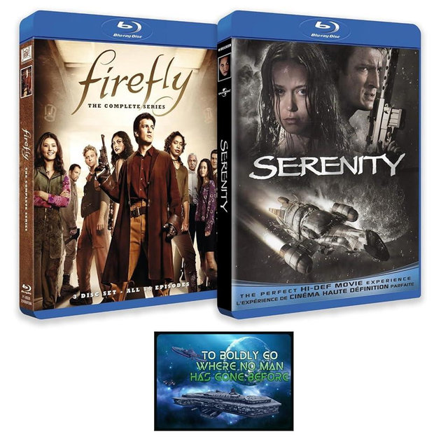 Joss Whedon's Firefly (Complete Series) & Serenity (Film) Bluray Collection + Including Bonus Art Card