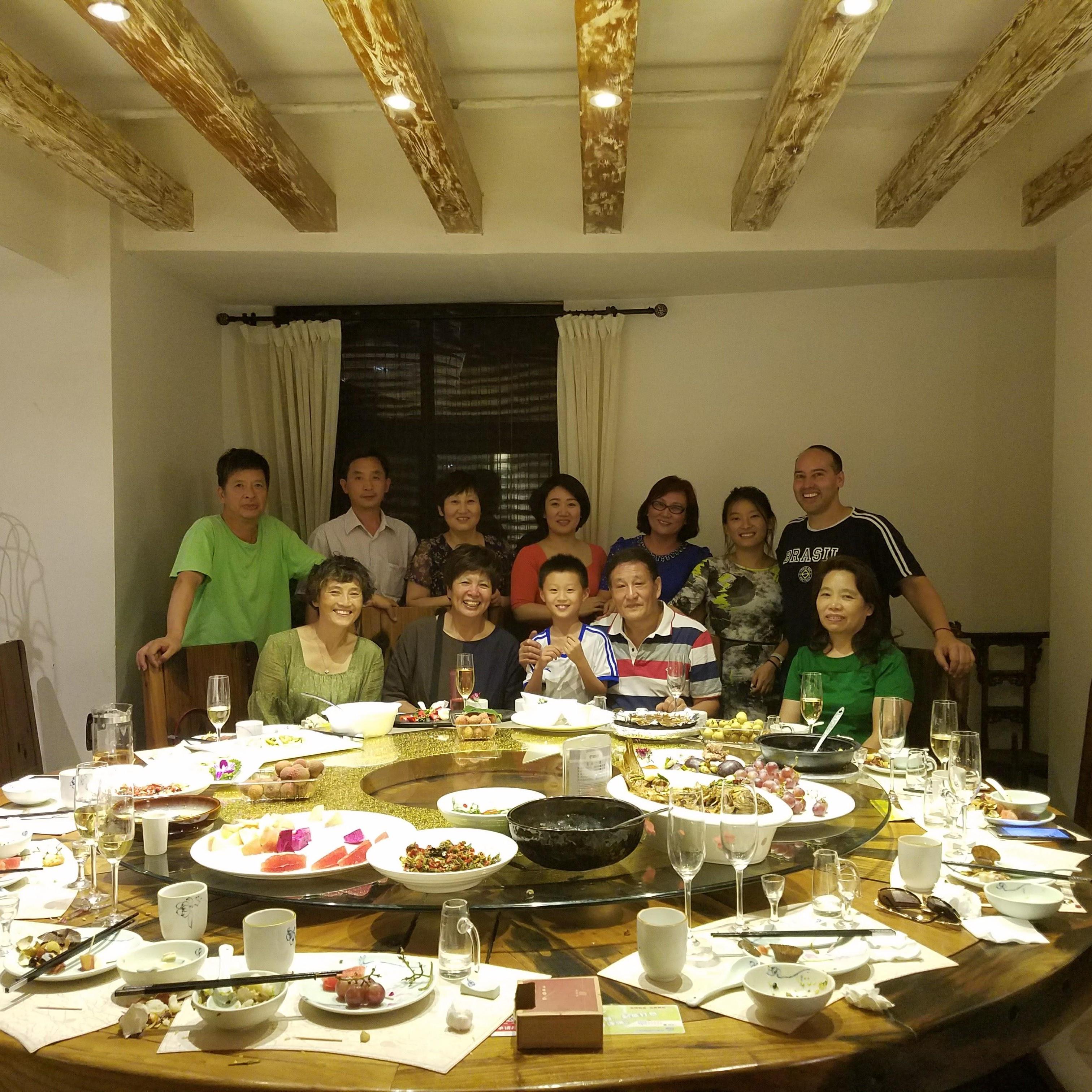Family dinner in Zhengzhou