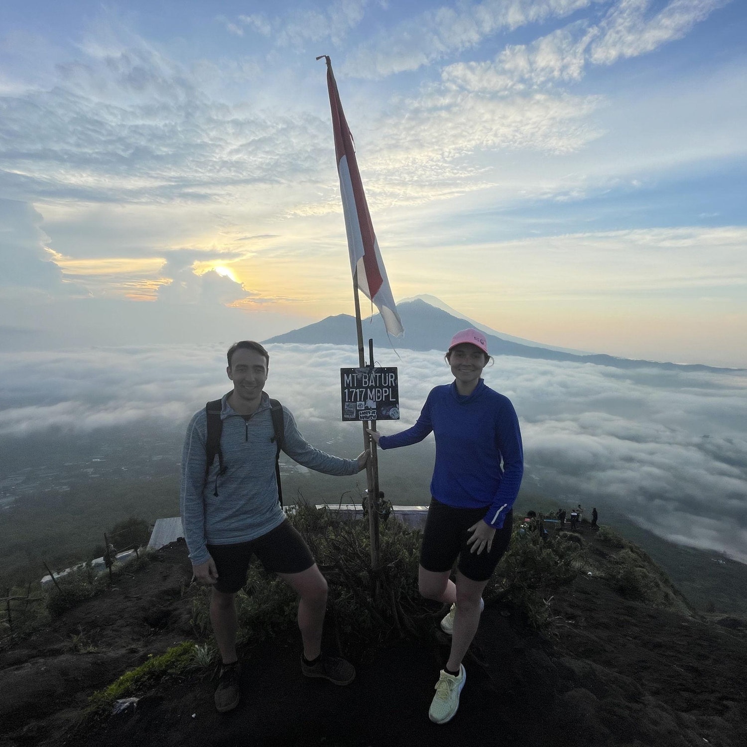 A sunrise hike to the top of Mount Batur!