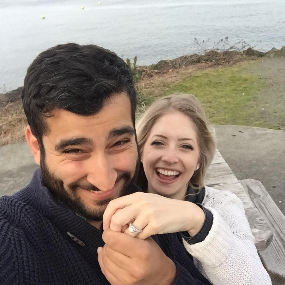 Failing at how to take an engagement pic.