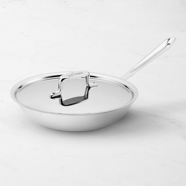 All-Clad D5® Stainless-Steel Nonstick Covered Fry Pan, 10"