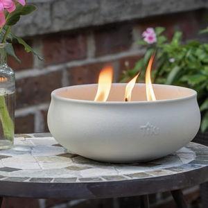 Citronella Candle 2-Pack – 7-Inch White Wax Bowl with Concrete Finish – Outdoor Decorative Candles for Patio, Deck, Garden, Backyard & Camping