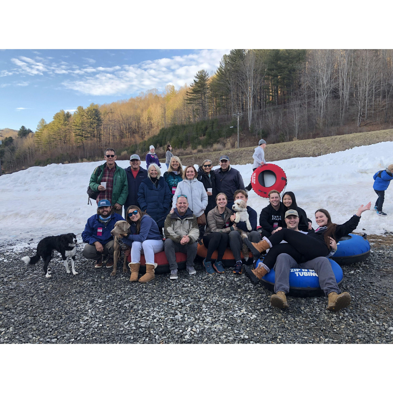 We went snow tubing during Christmas 2023!