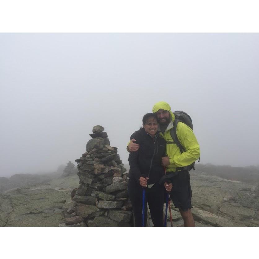 After crossing Franconia Ridge in less than ideal conditions with Kyle's parents we took a quick stop at the top of Mount Lafayette. Summer, 2018