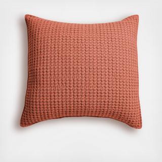 Mills Waffle Square Throw Pillow
