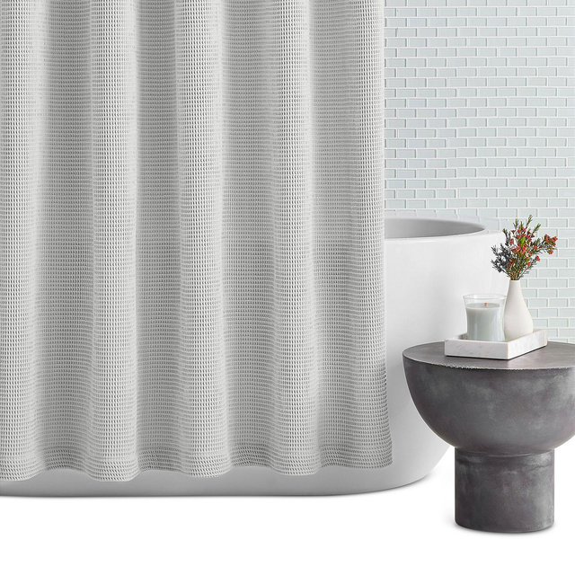 Hudson Park Collection Waffle Shower Curtain - Exclusive