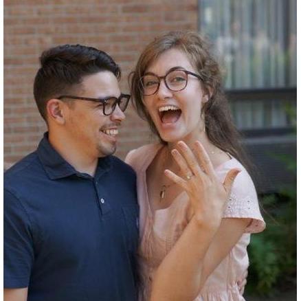 To happily engaged!