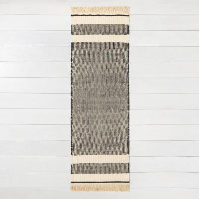 2'x4"x7' Jute Runner Black - Hearth & Hand™ with Magnolia