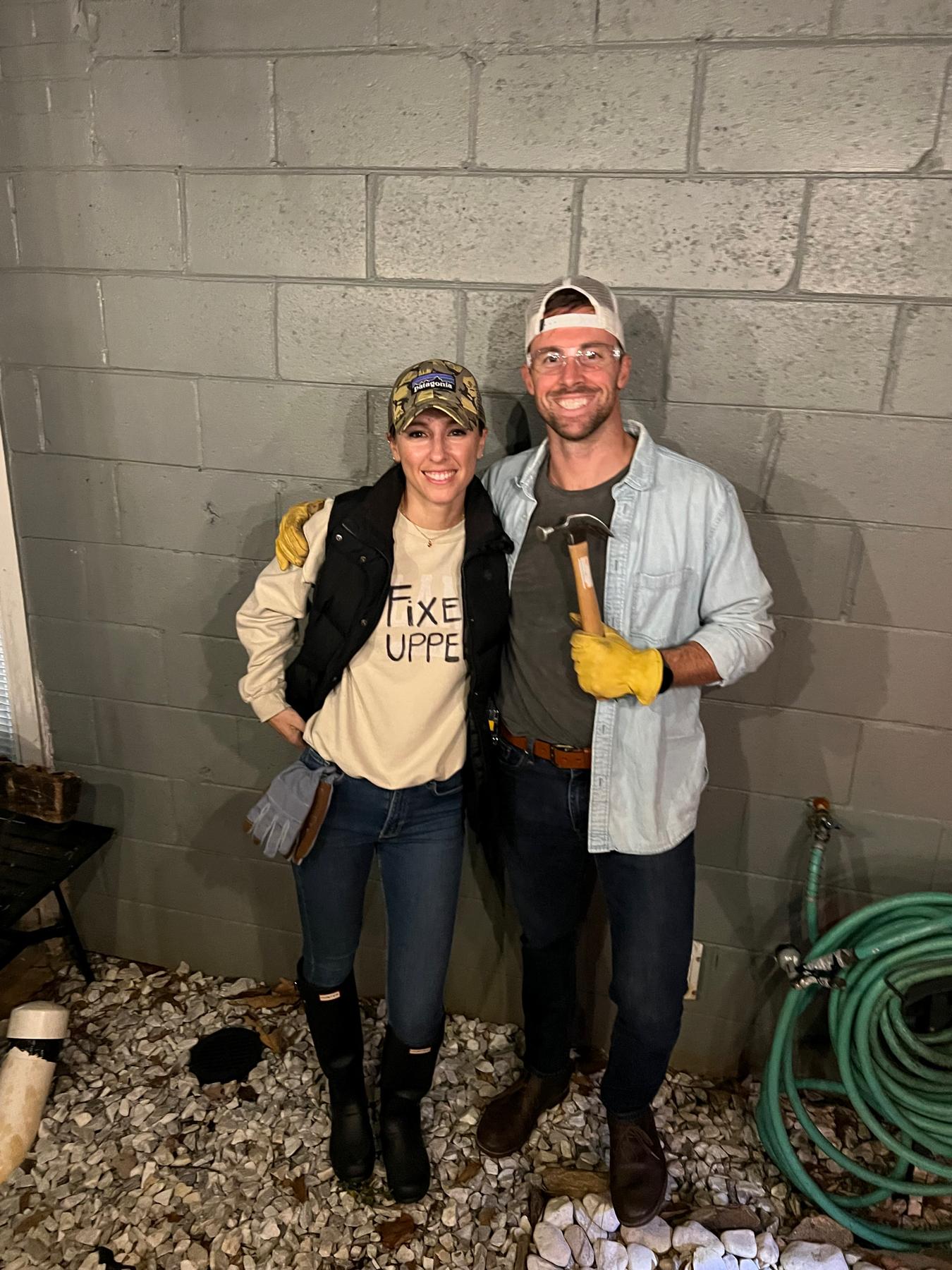 Halloween as Chip and Joanna Gaines after A LOT of real life remodeling of our home!