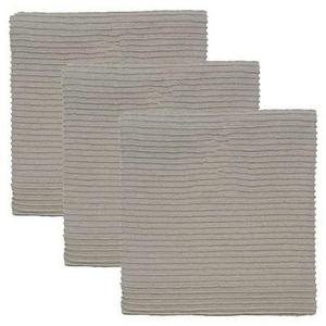 Quest - Gray Turkish Cotton Ripple Kitchen Towels (Set Of 3)