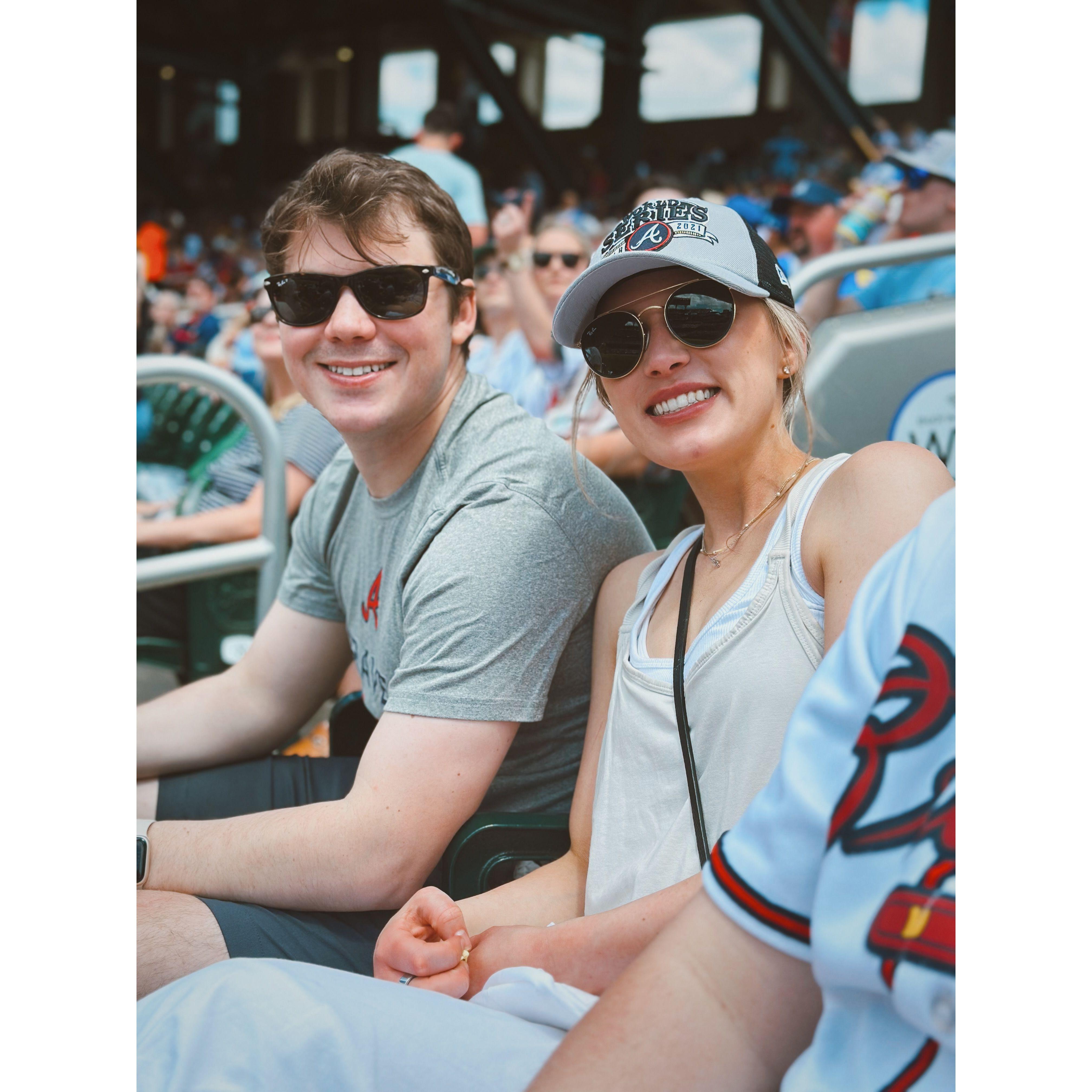 April 2024: Braves game for Dad's birthday