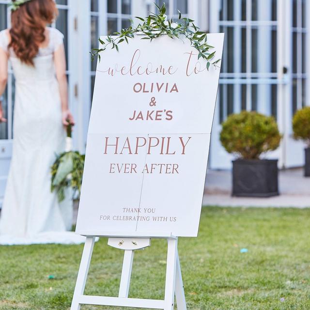 Wedding Entrance Welcome Sign