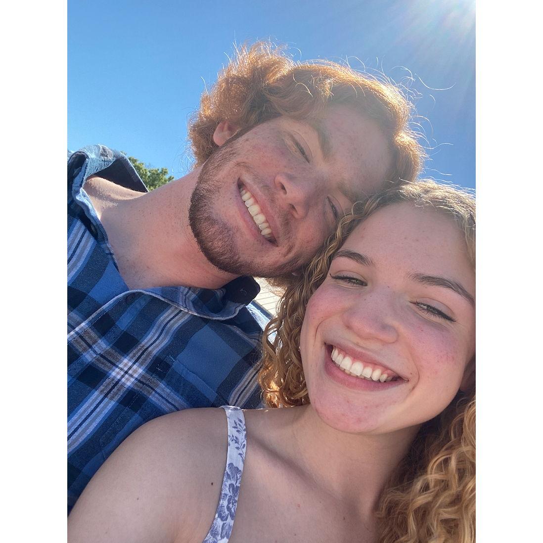 We first said "I love you" before this photo was taken