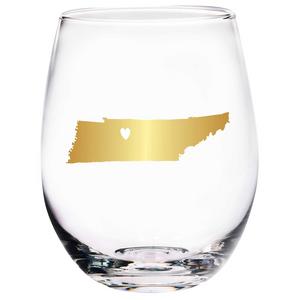 Home Essentials & Beyond Tennessee State Stemless Wine Glass