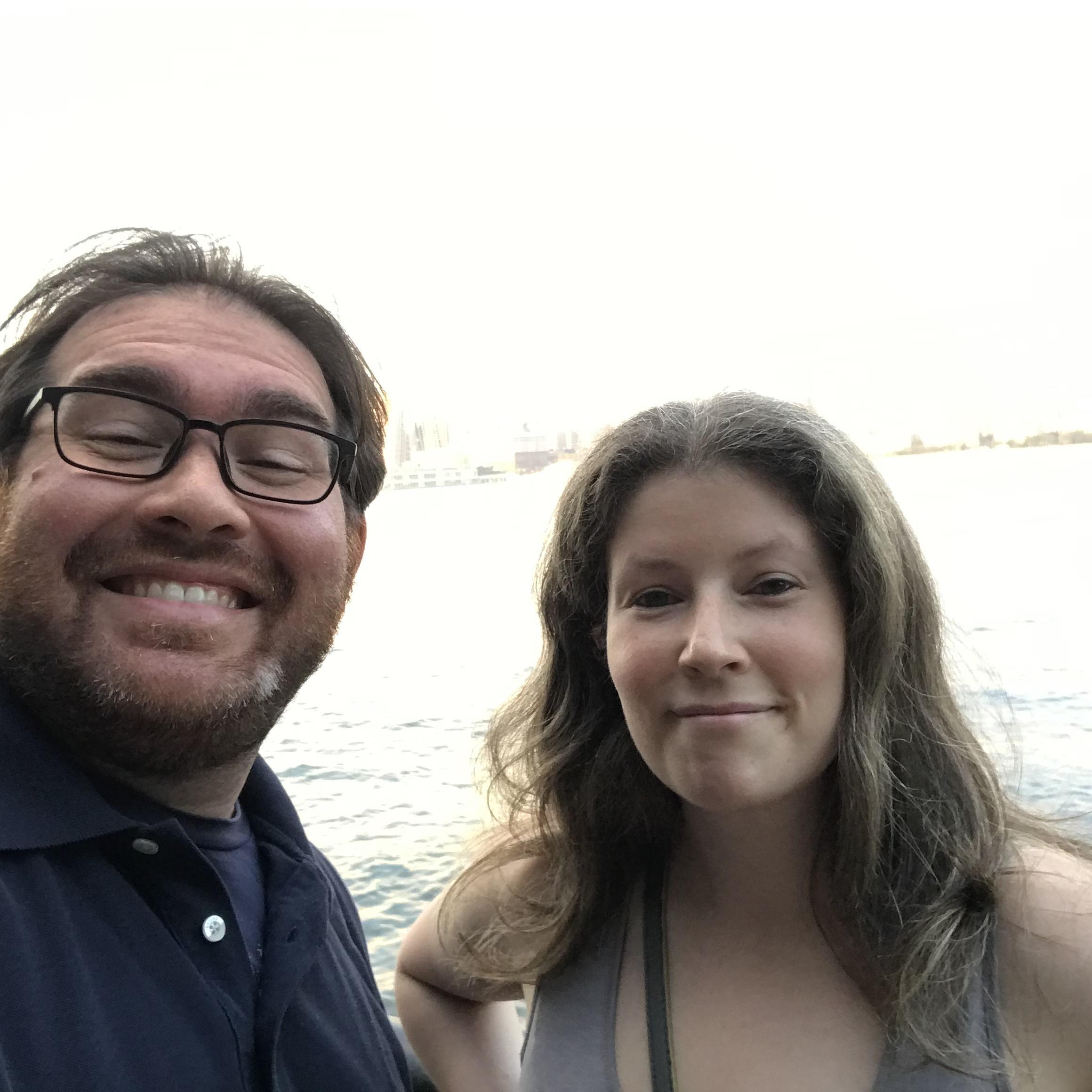 The selfie that led to the proposal...