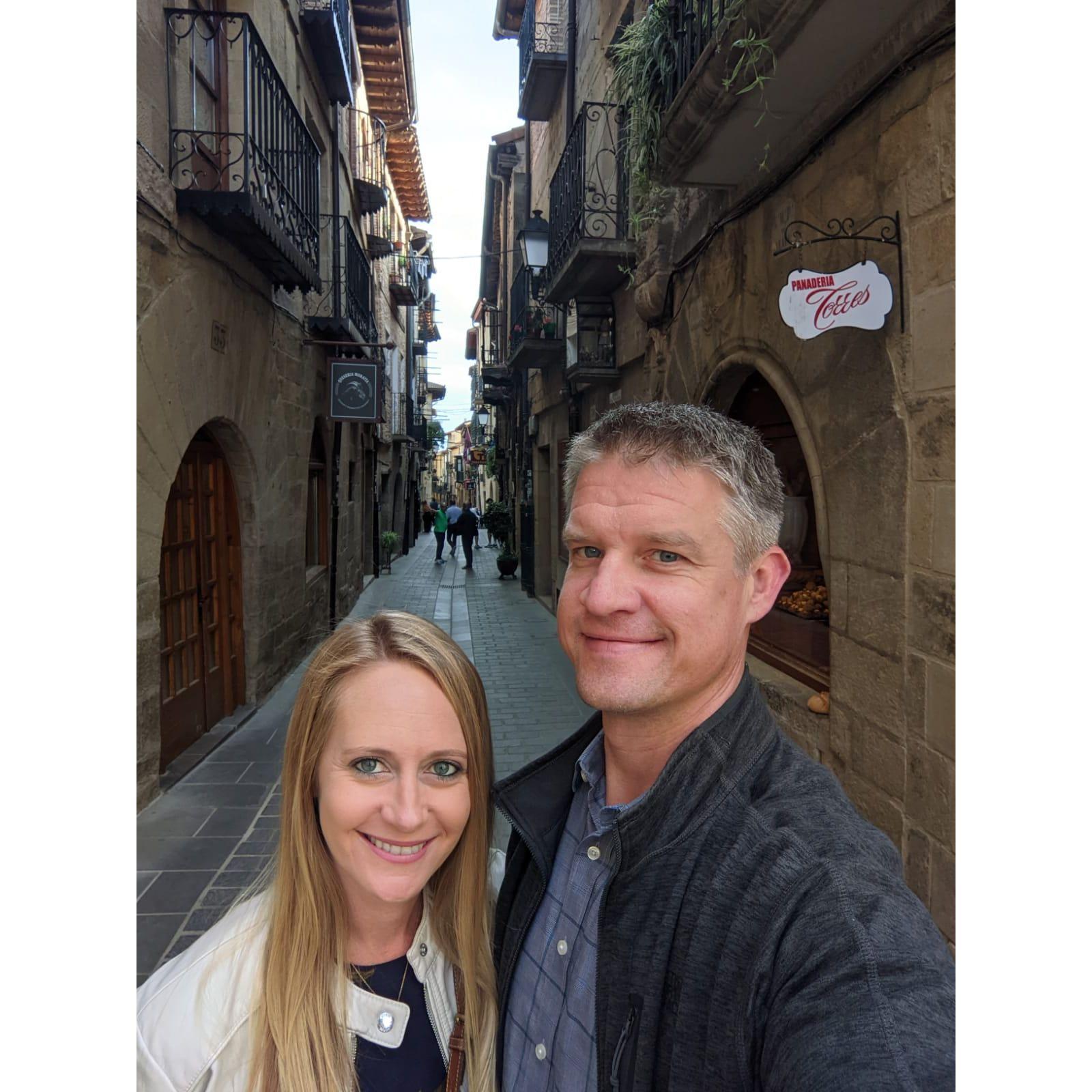 Brad's birthday in Laguardia, Spain