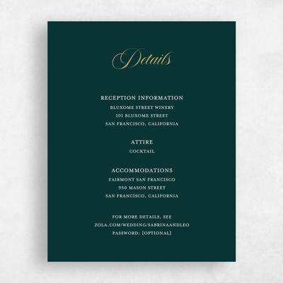 Dark Emerald, Green Wedding Enclosure - Goundry