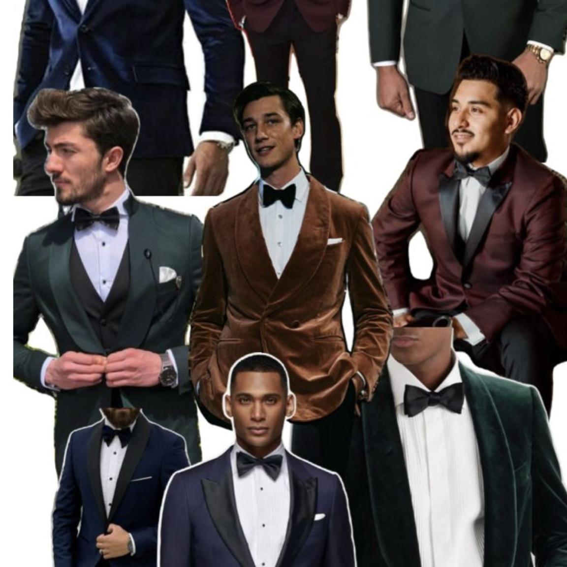 Men’s suits with textures