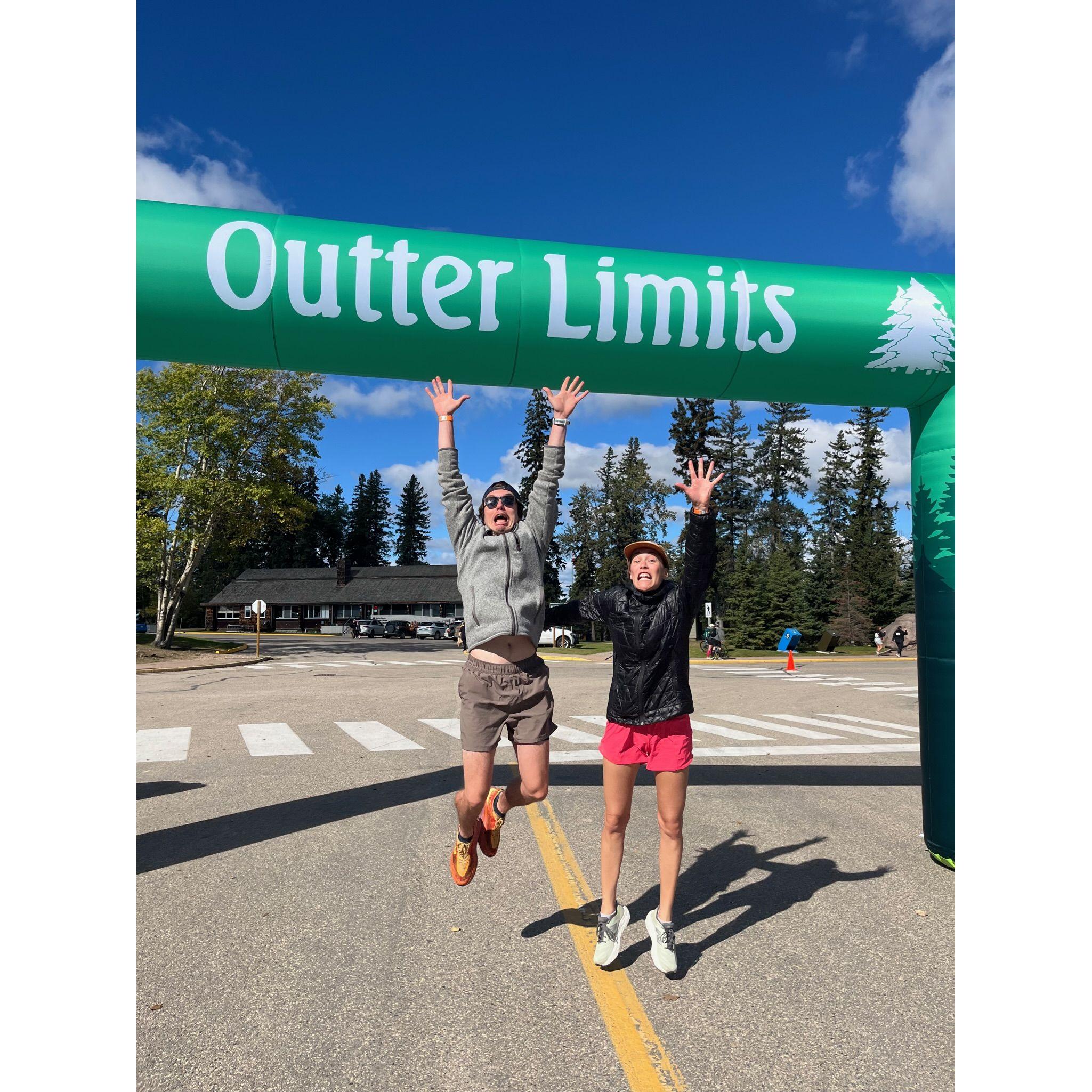 10k in Waskesiu. A little bit of conflict was had over whether we should walk. We did.