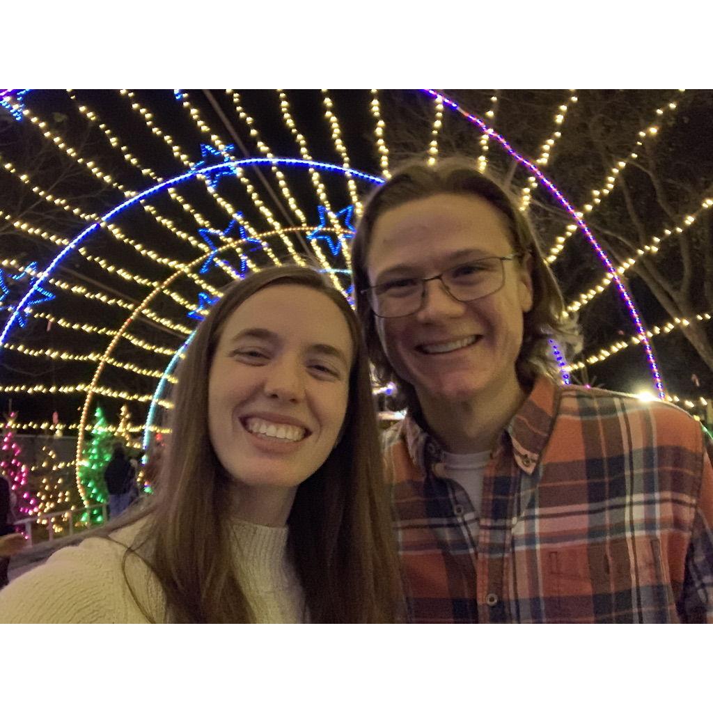 Our second date at the Trail of Lights!