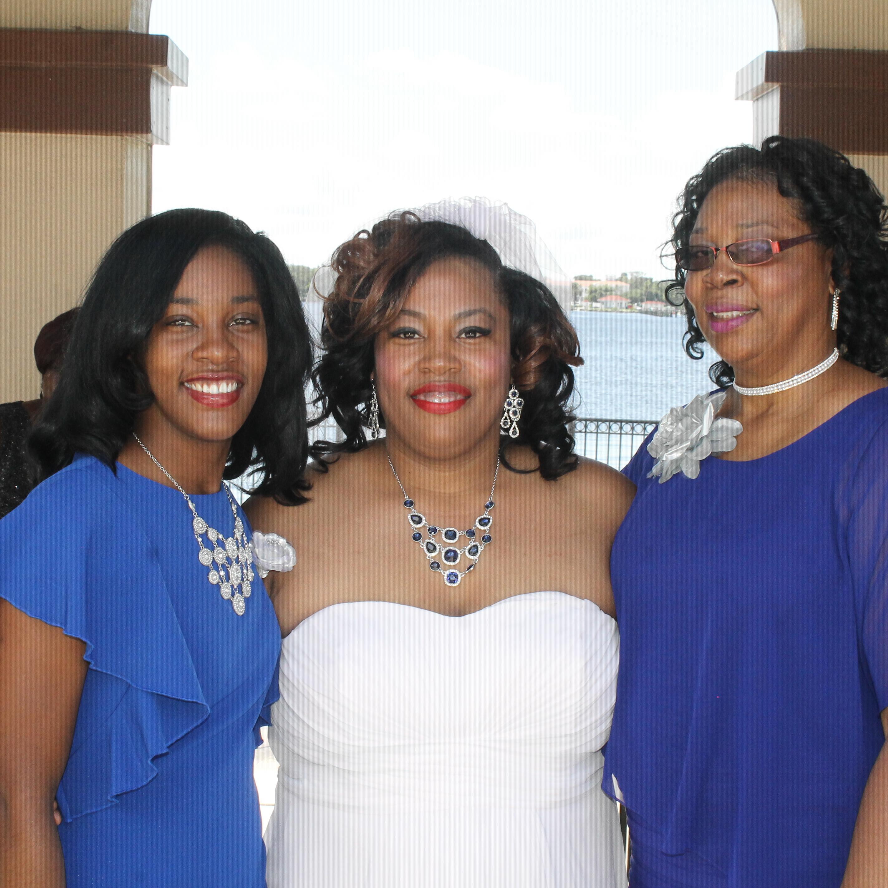 My mother Abigail and my sister Keisha